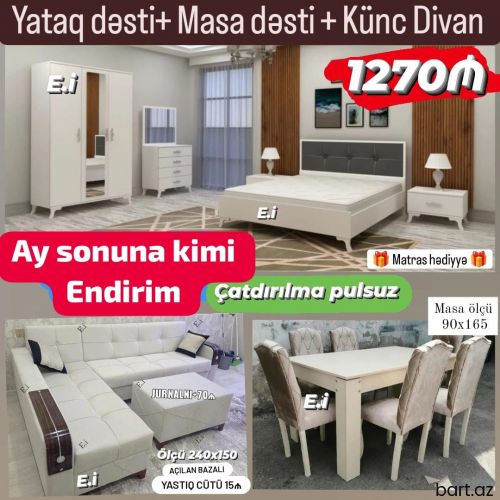 Yataq ve qonaq otağı mebeli 