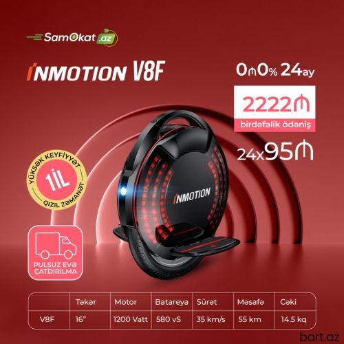 Elektrik təktəkər Inmotion V8F EUC