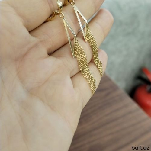 Sırğa, Sarı qızıl, 585 Əyar