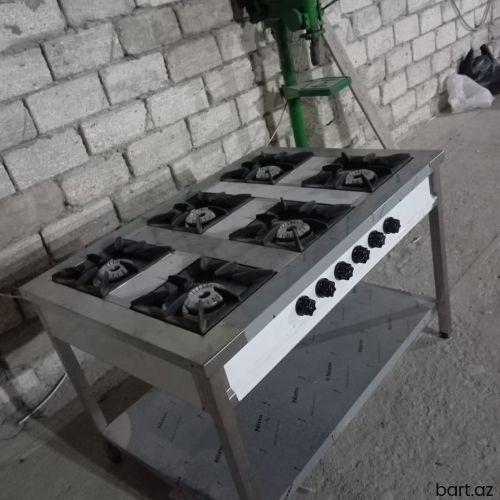 Altı gözlü qaz peçi restaran üçün 