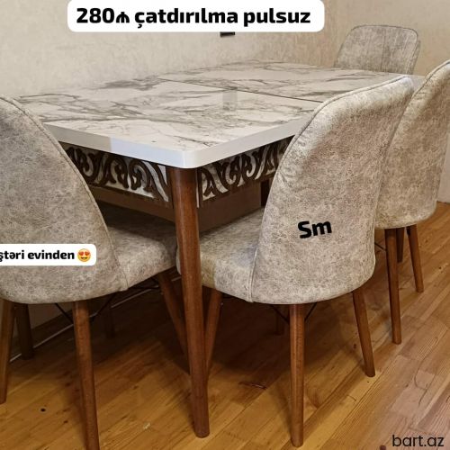 Stol stul dəsti kuxna üçün